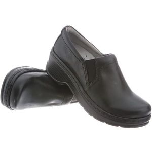 Klogs Naples Womens Black Smooth Clogs 7.5 WIDE